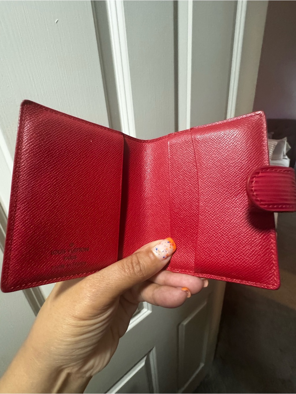 Louis Vuitton Red Epi Leather Card Holder Wallet - Picture 4 of 6